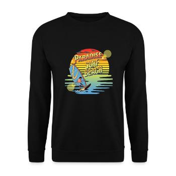 Paradise Surf Beach - Sweat-shirt Unisexe - noir - Devant - Alina (178cm) & Michal (187cm)
