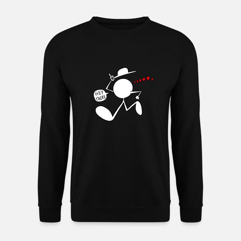 Hey There Plain Doodle - Sweat-shirt Unisexe - noir