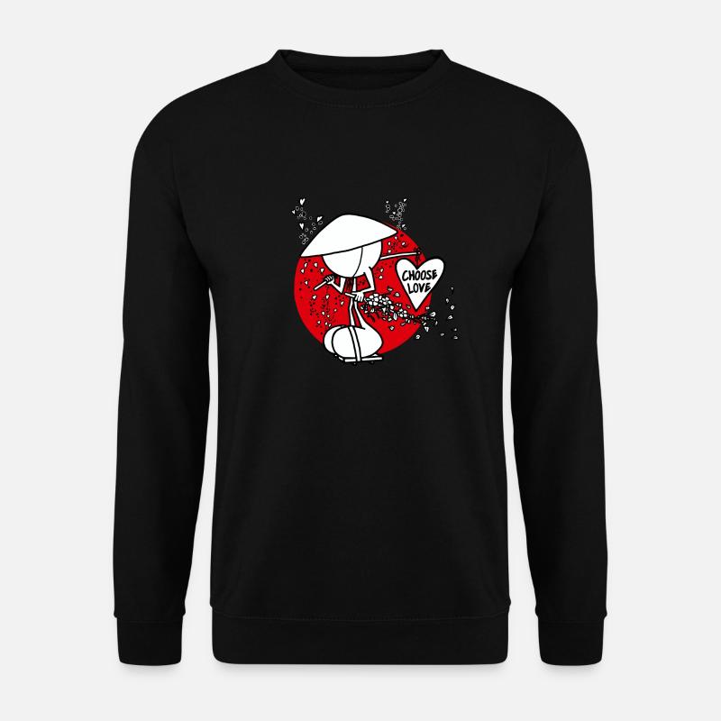 Samurai Of Hearts Plain Doddle - Unisex Pullover - Schwarz