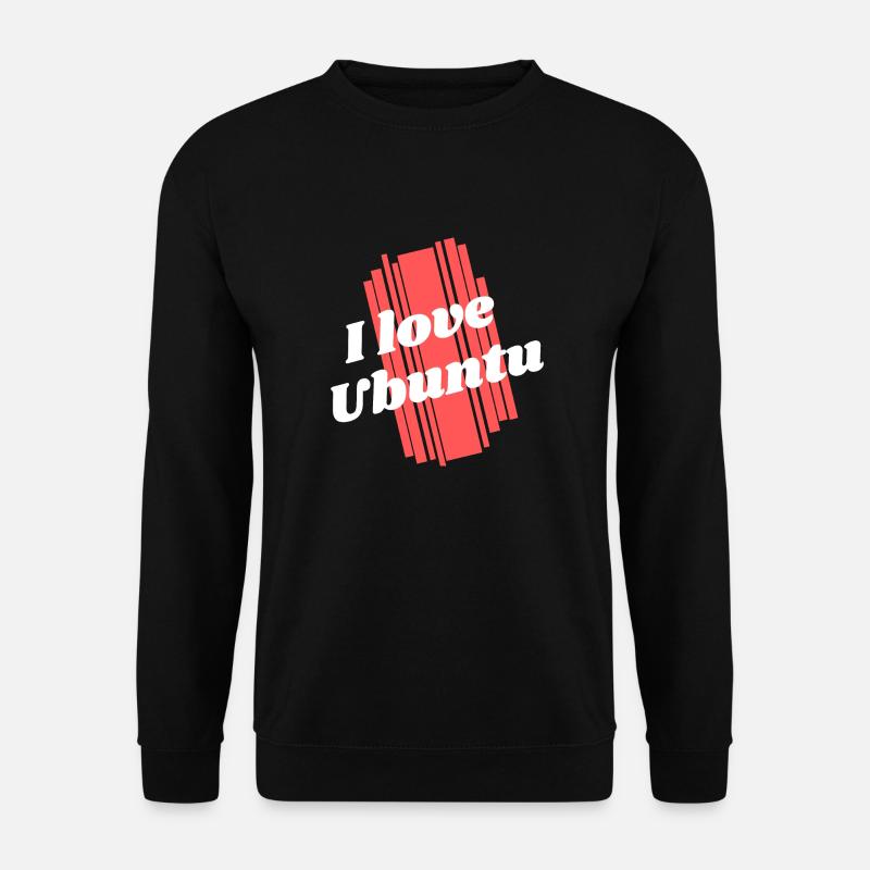 J’adore Ubuntu Linux - Sweat-shirt Unisexe - noir
