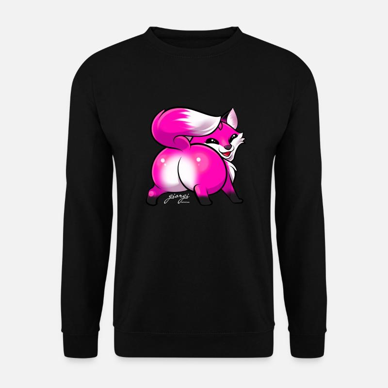 Twerk Fox Pink light - Unisex Pullover - Schwarz