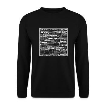 Summer White - Unisex Pullover - Schwarz - Vorne - Alina (178cm) & Michal (187cm)