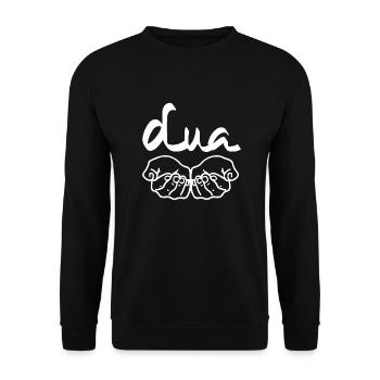 dua - doah - Unisex Sweatshirt - black - Front - Alina (178cm) & Michal (187cm)