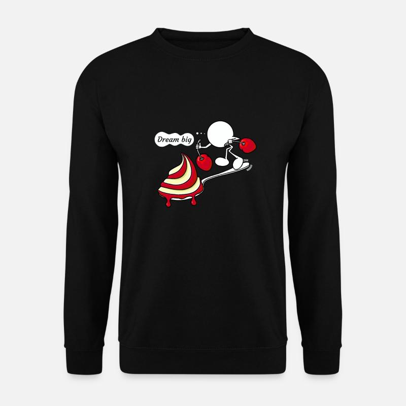 Dream Big Plain Doddle - Unisex Pullover - Schwarz