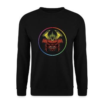 Samurai Mask - Sweat-shirt Unisexe - noir - Devant - Alina (178cm) & Michal (187cm)