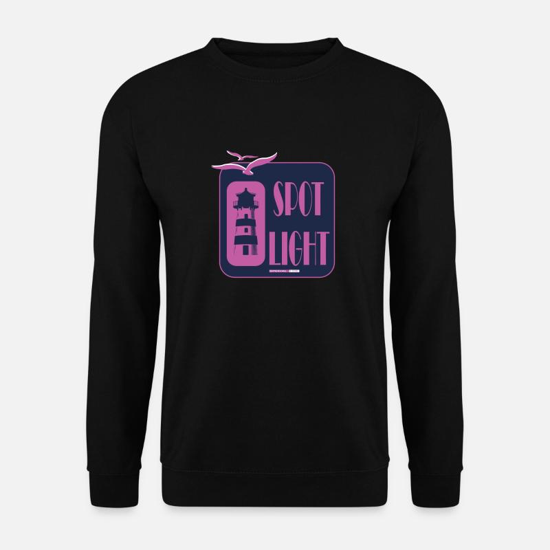 Cooles Leuchtturm Motiv Meer Küste Strand Geschenk - Unisex Pullover - Schwarz