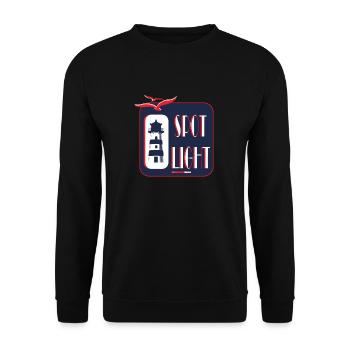 Cool Lighthouse Motif Sea Coast Beach Gift - Unisex Sweatshirt - black - Front - Alina (178cm) & Michal (187cm)