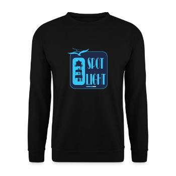 Cool Lighthouse Motif Sea Coast Beach Gift - Unisex Sweatshirt - black - Front - Alina (178cm) & Michal (187cm)
