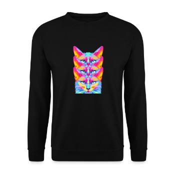 KATZE - Unisex Pullover - Schwarz - Vorne - Alina (178cm) & Michal (187cm)