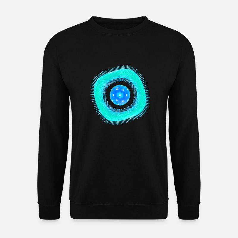 Abstrakte Zelle - Unisex Pullover - Schwarz