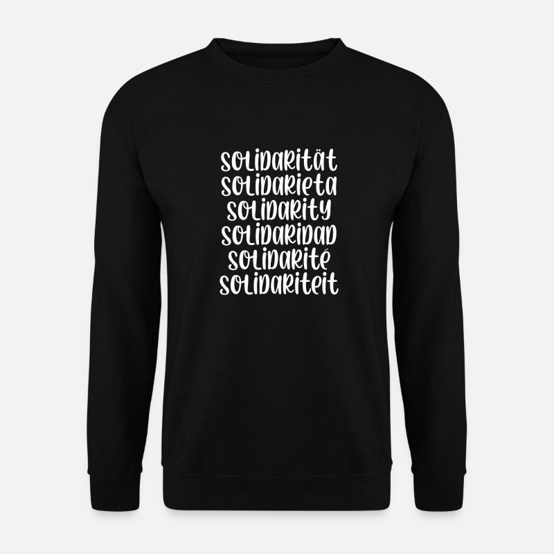Solidarität - Unisex Pullover - Schwarz