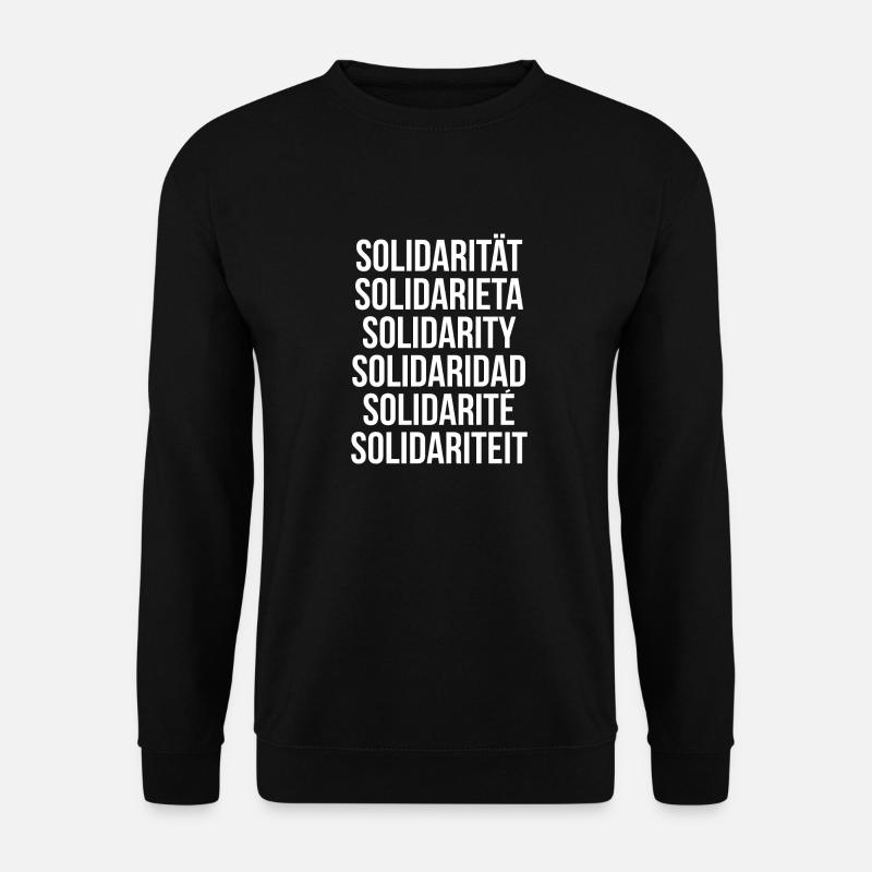 Solidarität - Unisex Pullover - Schwarz