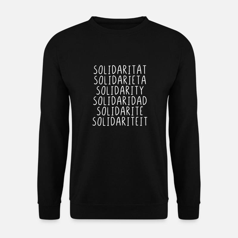 Solidarität - Unisex Pullover - Schwarz