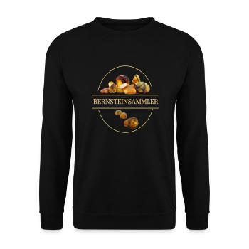 Bernsteinsammler - Unisex Pullover - Schwarz - Vorne - Alina (178cm) & Michal (187cm)