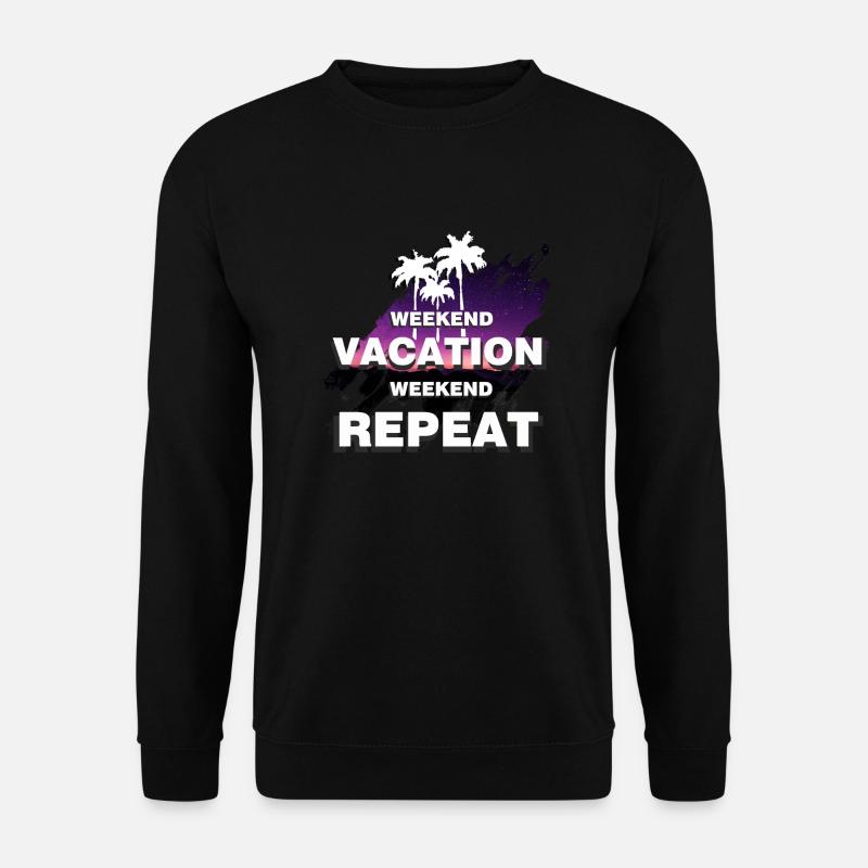 Répétition du week-end de vacances - Sweat-shirt Unisexe - noir