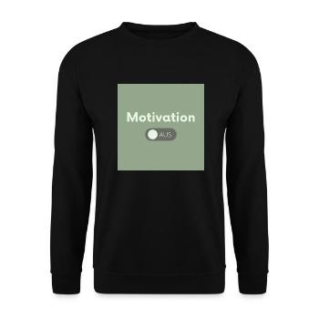 No motivation - Unisex Sweatshirt - black - Front - Alina (178cm) & Michal (187cm)