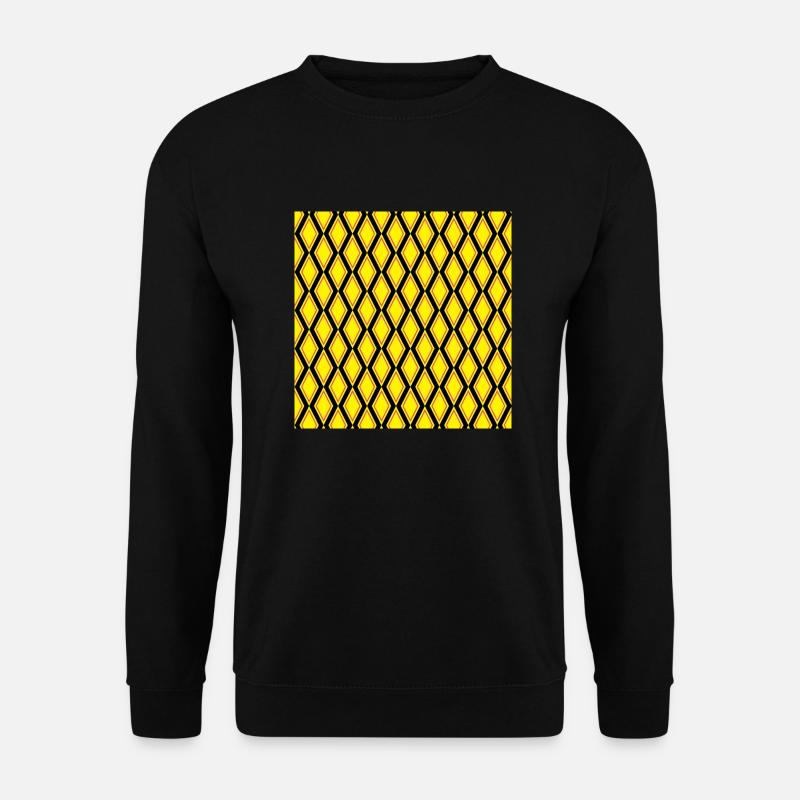 Kite diamond pattern - Unisex Sweatshirt - black