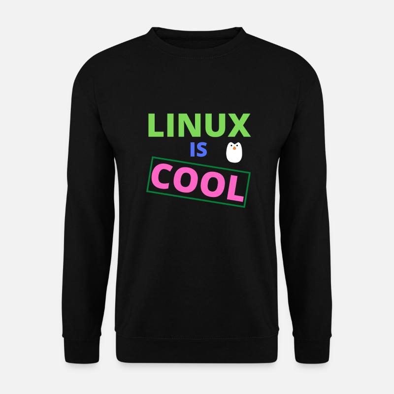 Linux est cool - Sweat-shirt Unisexe - noir