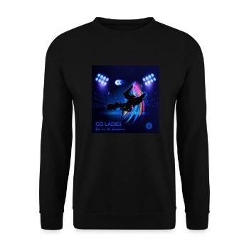 Fußball-Europameisterschaft der Frauen 2022 - Unisex Pullover - Schwarz - Vorne - Alina (178cm) & Michal (187cm)