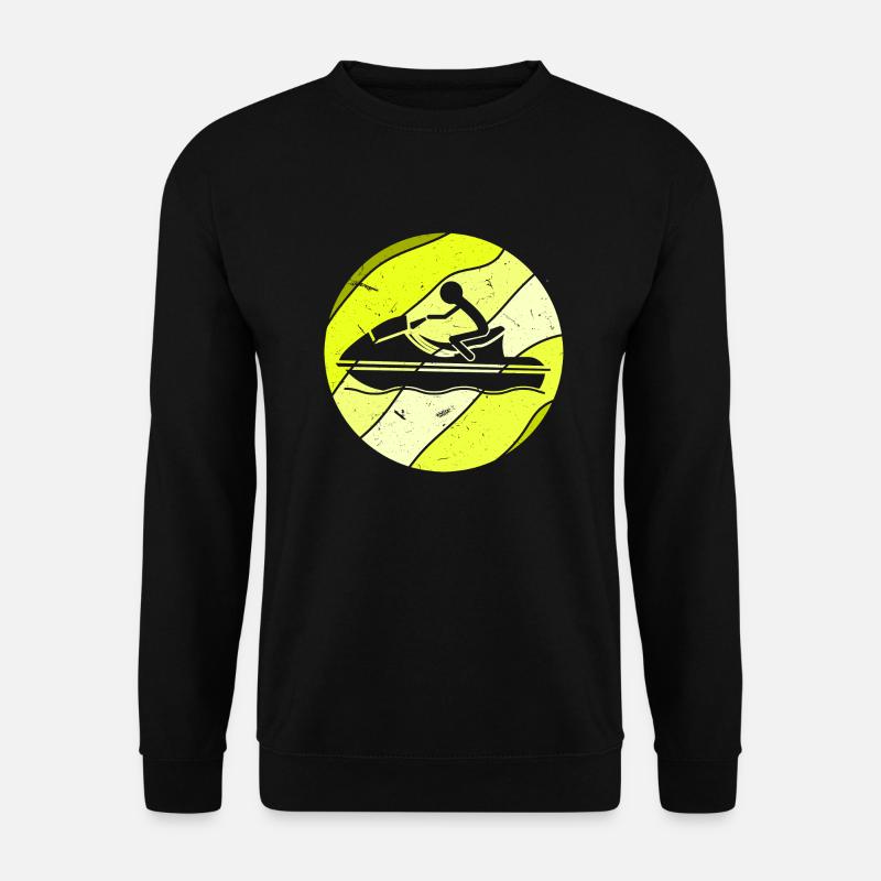 Jetski Retro - Unisex Pullover - Schwarz