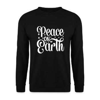 Paix sur Terre - Sweat-shirt Unisexe - noir - Devant - Alina (178cm) & Michal (187cm)