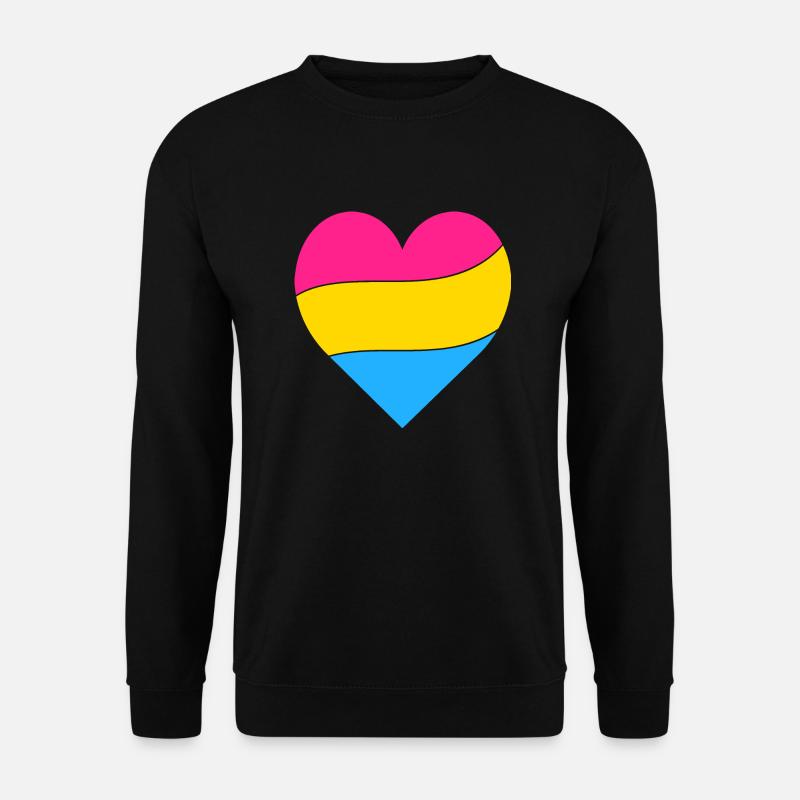 Pan Herz | Pride - Unisex Pullover - Schwarz