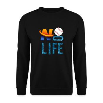NO baseball ,No life - Sweat-shirt Unisexe - noir - Devant - Alina (178cm) & Michal (187cm)