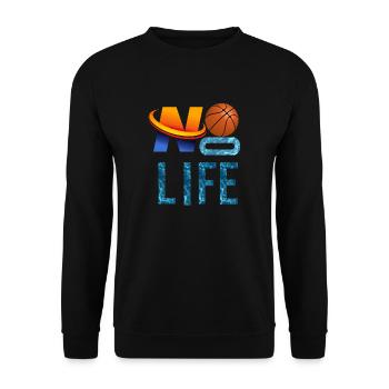 NO BASKET, NO LIFE - Unisex Sweatshirt - black - Front - Alina (178cm) & Michal (187cm)