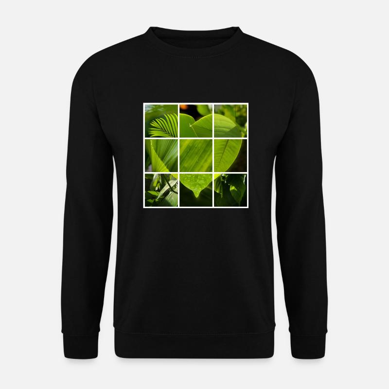 Grünes Herz - Unisex Pullover - Schwarz