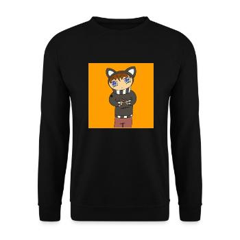 me4724x4724 - Unisex Pullover - Schwarz - Vorne - Alina (178cm) & Michal (187cm)