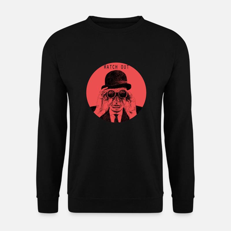 watch out - Unisex Pullover - Schwarz
