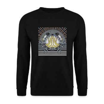 Crab - Unisex Sweatshirt - black - Front - Alina (178cm) & Michal (187cm)