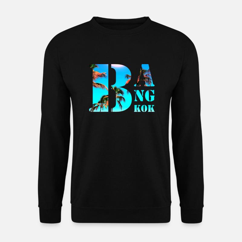 Bangkok - Unisex Pullover - Schwarz