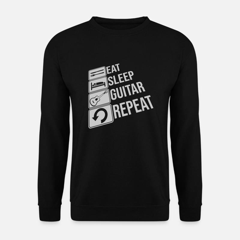 Rock Eat Sleep Repeat - Unisex Pullover - Schwarz