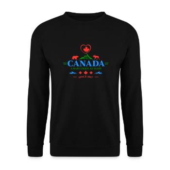 Kanada Vancouver Montreal Toronto Maple Leaf Bären - Unisex Pullover - Schwarz - Vorne - Alina (178cm) & Michal (187cm)