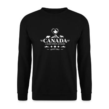 Kanada Vancouver Montreal Toronto Maple Leaf Bären - Unisex Pullover - Schwarz - Vorne - Alina (178cm) & Michal (187cm)