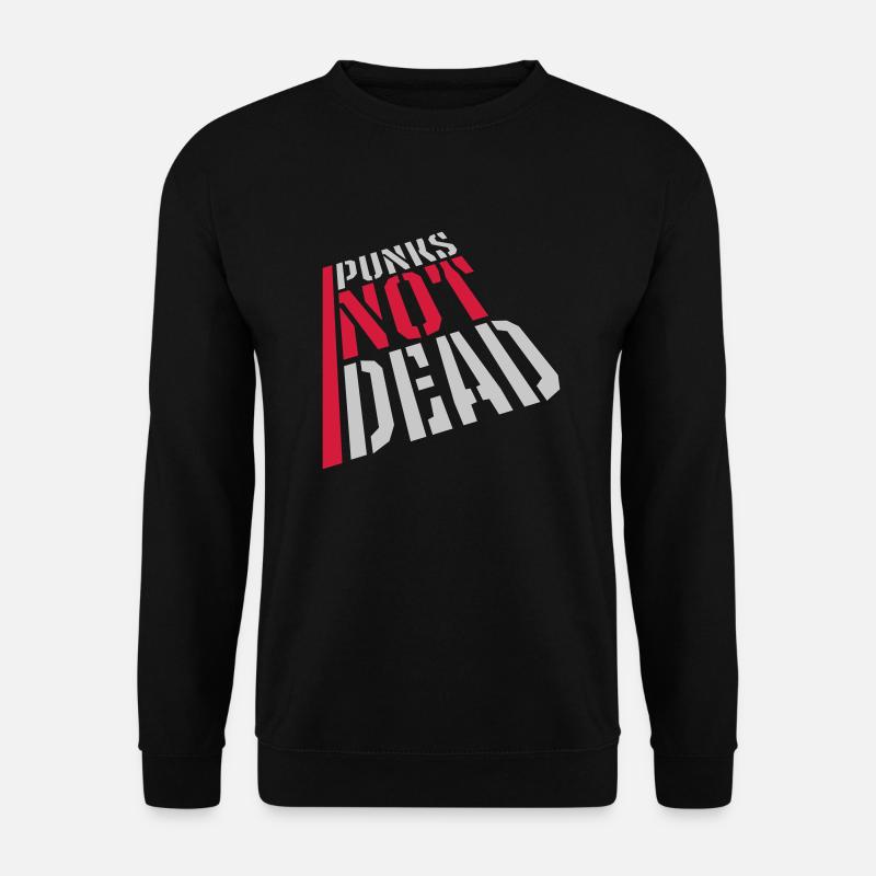 punks not dead quote - Unisex Sweatshirt - black