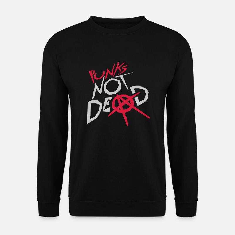 punks not dead quote - Unisex Sweatshirt - black