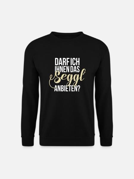 Darf ich Ihnen das Seggl anbieten - Unisex Pullover - Schwarz
