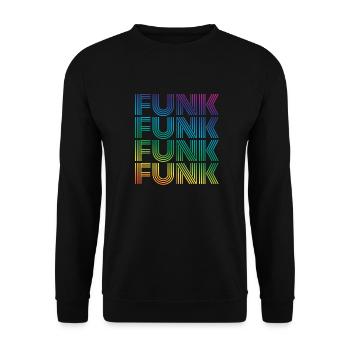 Funk Vintage - Unisex Sweatshirt - black - Front - Alina (178cm) & Michal (187cm)