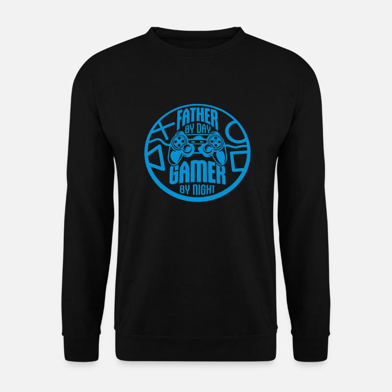 Papa Retro Gamer Zitat - Unisex Pullover - Schwarz