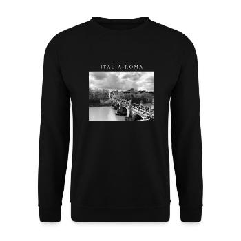 LUXURY - ITALIA - Unisex Pullover - Schwarz - Vorne - Alina (178cm) & Michal (187cm)
