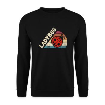 Ladybug Entomologist Ladybirds Entomology - Unisex Sweatshirt - black - Front - Alina (178cm) & Michal (187cm)