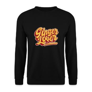 Ginger Lover - Unisex Pullover - Schwarz - Vorne - Alina (178cm) & Michal (187cm)