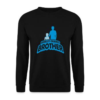 Équipe Worlds okayest Brother - Sweat-shirt Unisexe - noir - Devant - Alina (178cm) & Michal (187cm)