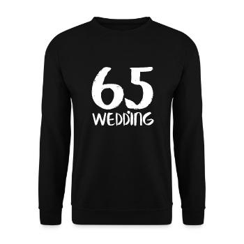 65 wedding - Unisex Pullover - Schwarz - Vorne - Alina (178cm) & Michal (187cm)