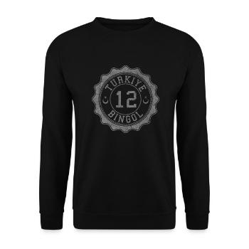 Bing oil - Unisex Sweatshirt - black - Front - Alina (178cm) & Michal (187cm)
