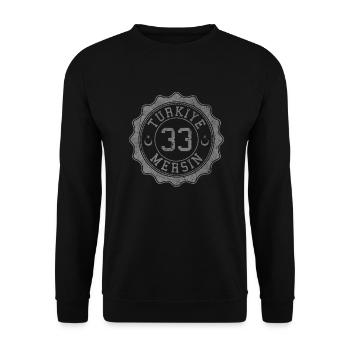 Mersin - Unisex Pullover - Schwarz - Vorne - Alina (178cm) & Michal (187cm)