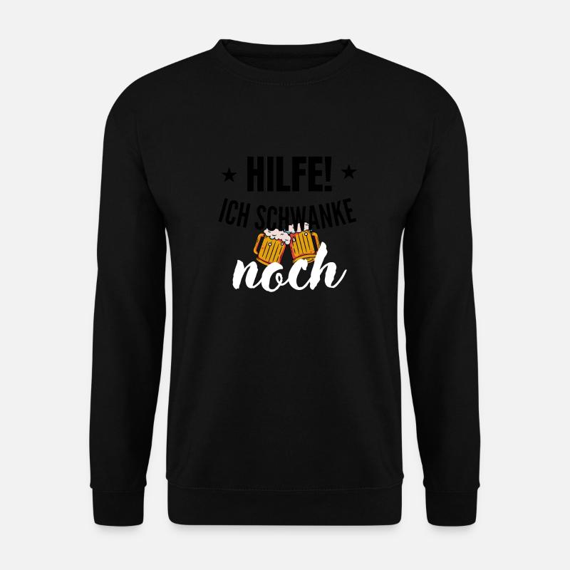 Hilfe ich schwanke noch! - Unisex Pullover - Schwarz