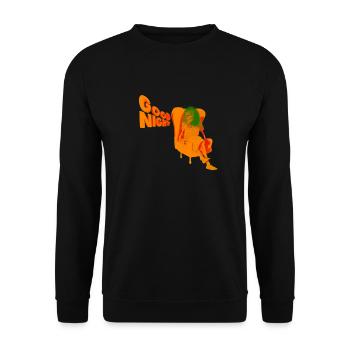 GUTE NACHT - Unisex Pullover - Schwarz - Vorne - Alina (178cm) & Michal (187cm)